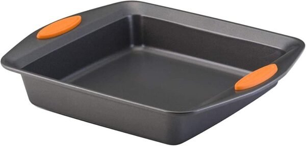 41RPO4uy7WL._AC_SL1024_.jpg Rachael Ray Yum -o! Nonstick Bakeware Baking Pan / Nonstick Cake Pan, Square - 9 Inch, Gray