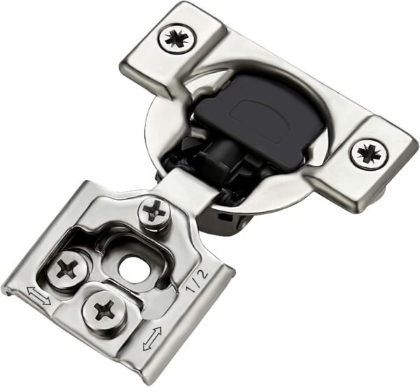 71jKi-jIpyL._AC_SL1500_.jpg Ravinte 60 Pack 30 Pairs 1/2 inch Overlay Soft Close Hinges for Kitchen Cabinet Hinges Satin Nickel Hidden Hinges Stainless Steel Concealed Hinge self Closing