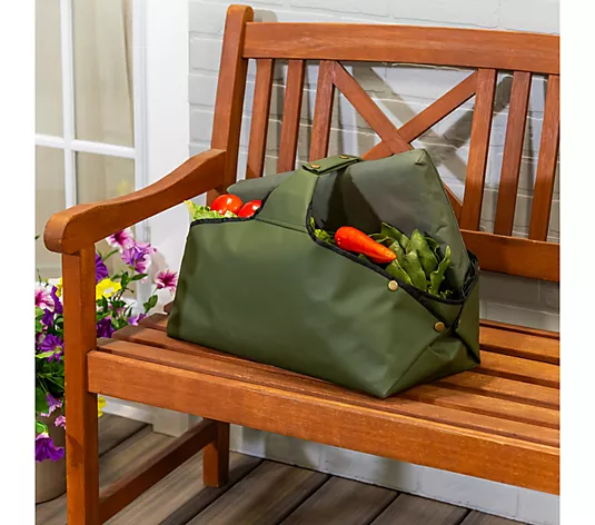 Evergreen 3-in-1 Convertible Garden Tote w/ Kneeler Mat