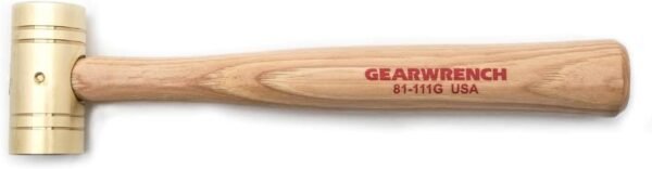 41Ipj4IPw9L._AC_SL1275_.jpg GEARWRENCH Brass Hammer with Hickory Handle | 1 lb. | 81-111G
