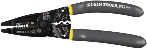 41j9SI0QgmL._AC_SL1000_.jpg Klein Tools 1009 Multi Tool, Wire Stripper, Crimping Tool, Wire Cutter, Long-Nose Multi-Purpose Electrician Tool