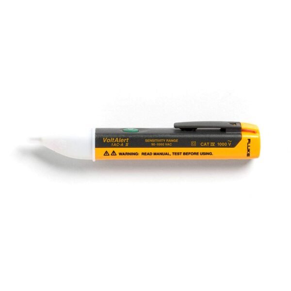 514F2wXur2L._SL1000_.jpg Fluke 1AC II VoltAlert Non-Contact Voltage Tester, Pocket-Sized, 90-1000V AC, Audible Beeper, 2 Year Warranty, CAT IV Rating, Packaging May Vary