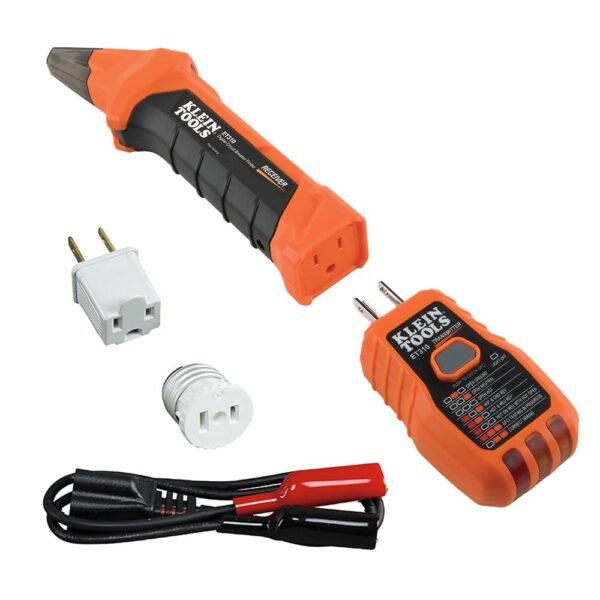 51Fwsdb3NzL._SL1000_.jpg Klein Tools 80016 Circuit Breaker Finder Tool Kit with Accessories, 2-Piece Set, Includes Cat. No. ET310 and Cat. No. 69411