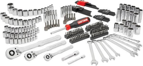 71D2vFHNsTL._AC_SL1500_.jpg CRAFTSMAN 256 Piece Mechanics Tool Set (CMMT45256)