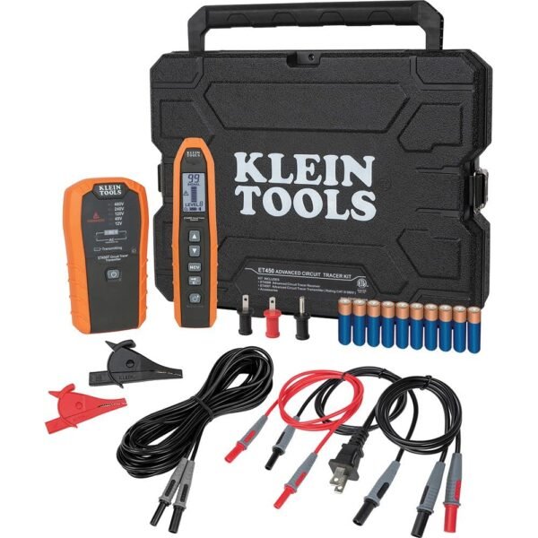 71DaXgIbaFL._SL1000_.jpg Klein Tools ET450 Advanced Circuit Breaker Finder and Wire Tracer Kit for Energized and Non-Energized Breakers, Fuses, and Wires