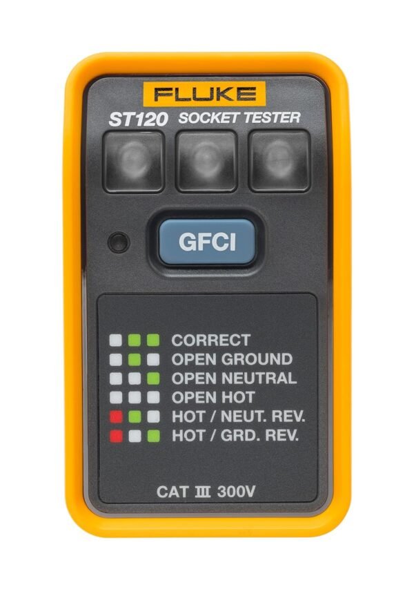 81hERZs6wNL._SL1500_.jpg Fluke ST120 GFCI Socket Tester Without Beeper
